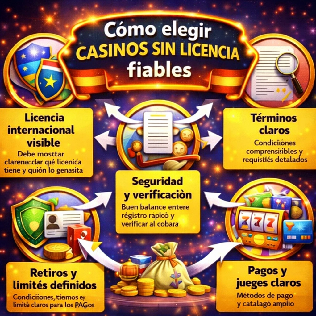 Cómo elegir casinos sin licencia fiables